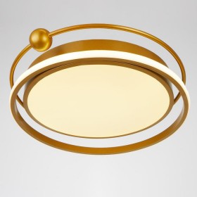 Люстра с ПДУ 1208/1 LED 90Вт 3000-6000К золото 50х50х9 см   5482851