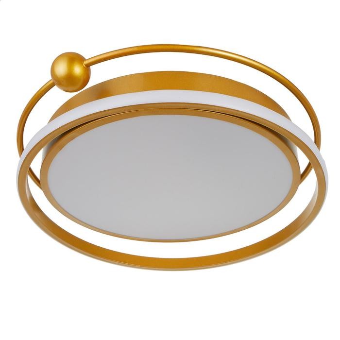 Люстра с ПДУ 1208/1 LED 90Вт 3000-6000К золото 50х50х9 см   5482851