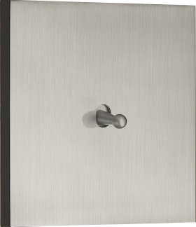 Donel N96 Переключатель на 1 тумблер, Каплевидный, 10AX 250V, Вороненая сталь, серия DT