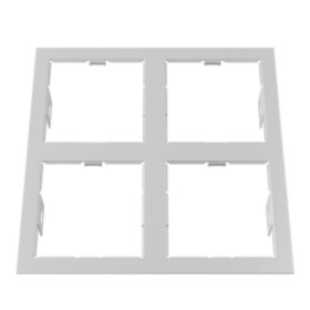 214546 Рамка DOMINO QUADRO 2х2 MR16 БЕЛЫЙ (в комплекте)