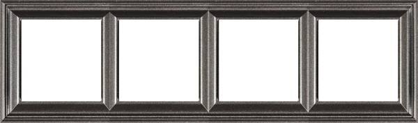 Jung Серия Eco Profi Deco  рамка, 4 поста, антрацит