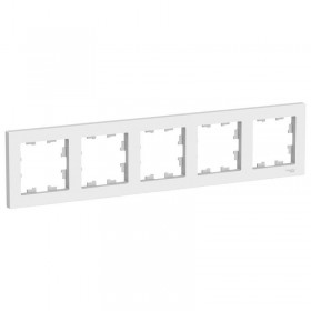 Рамка 5-м белая AtlasDesign