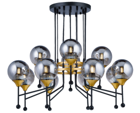 81908/8+4 BLACK+GOLD (1) Люстра Veneto Luce