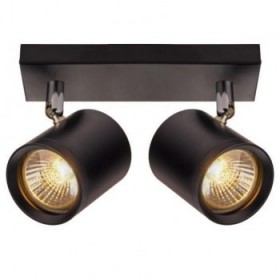 IL.0005.5100-2 Светильник GU10 2*50W настенный спот Черный