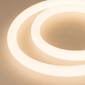 Лента герметичная MOONLIGHT-TOP-A336-D25mm 24V 360deg (14.4 W/m, IP65, 2835, 5m, wire x2) (дневной б