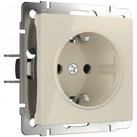 WL слоновая кость Розетка с/з