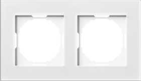 Рамка 2-я, Natural белое стекло, серия A07