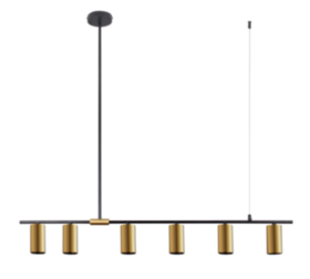 9001A-DW-6 BLACK+BRASS (1) Светильник (NW)