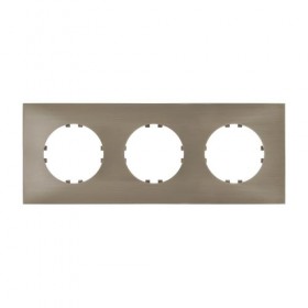 Рамка 3-пост. квадратная  (бронза) LK Vintage-Quadro (50шт.) 1кор.=500шт.