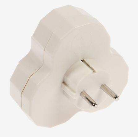 Разветвитель, 3 розетки, 16А, с з/к, белый   3813275