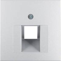 Jung Серия ECO Profi крышка для одинарной комп. или телеф. розетки (стандарт UAE), алюминий