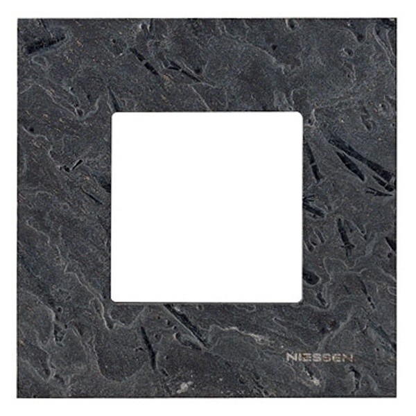Abb NIE Рамка 1-постовая, 2-модульная, серия Zenit, натуральный сланец