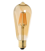 Светодиодная лампа Феламен ST64 12W 3000K  E27  золото  Premium КОЛБА