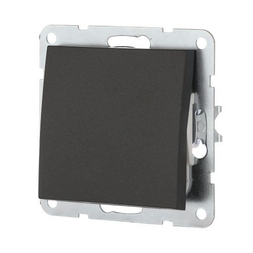 Выключатель 1-кл.  (сх.1) 16 A. 250 B (черн. бархат) LK60 (20шт) 1кор=200шт