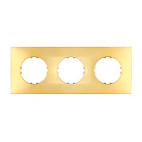 Рамка 3-пост. квадратная  (золото) LK Vintage-Quadro (50шт.) 1кор.=500шт.