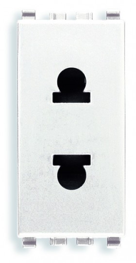 РОЗЕТКА SICURY 2P 16A USA+EU Ø4, БЕЛАЯ