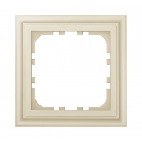 Рамка 1-постовая (бежевый матовый) LK80 CLASSIC
