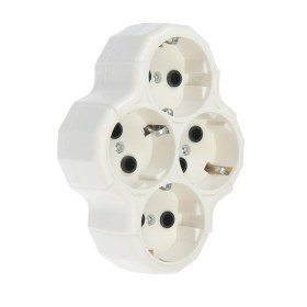 Разветвитель, 4 розетки, 16А, с з/к, белый   3813276