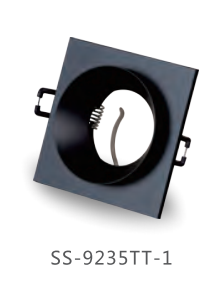 Св-к встр. Черный GU10 1*50W L94xW94xH40 220V Без ламп (100)