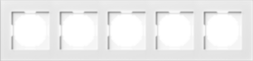 Рамка 5-я, Natural белое стекло, серия A07