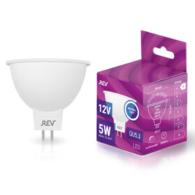REV Лампа сд MR16 GU5.3 5W, 4000K, холодный свет, 12V