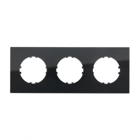 Рамка 3-пост. квадратная  (черн.) LK Vintage-Quadro (50шт.) 1кор.=500шт.