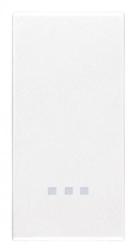 Клавиша на 1 модуль, белая