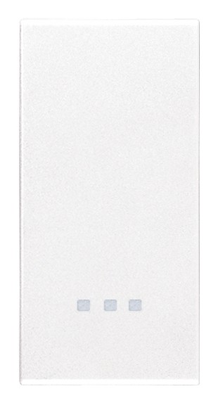 Клавиша на 1 модуль, белая