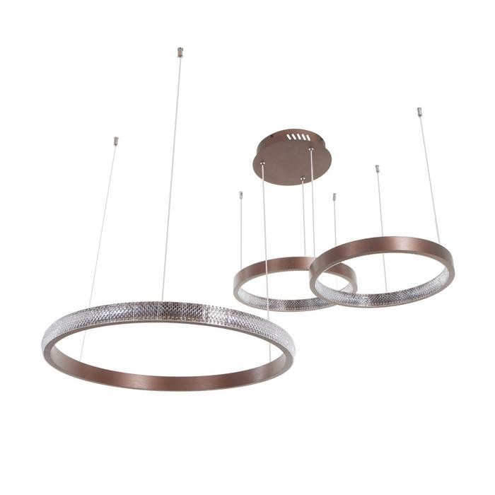 Светильник с ПДУ 88021/3 LED 81Вт 3000-6000К диммер кофе 100х76х4-104 см   4941116