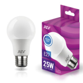 REV Лампа сд A60 Е27 25W, 4000K, нейтральный свет