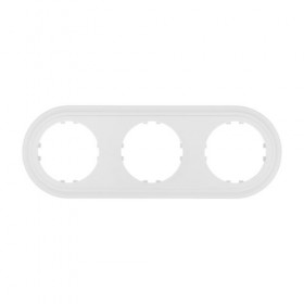 Рамка 3-пост. круглая (бел.) LK Vintage-Classic (50шт.) 1кор.=200шт.