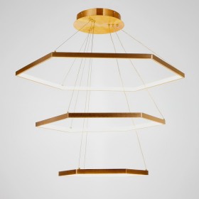 Люстра с ПДУ 1429/3 LED 110Вт золото 80х80х100 см   5440199