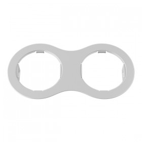 214626 Рамка DOMINO Double ROUND МR16 БЕЛЫЙ (в комплекте)