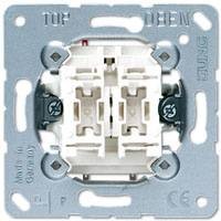 Jung Серия ECO Profi. Выключатель 10АХ, 250V~ сдвоенный;