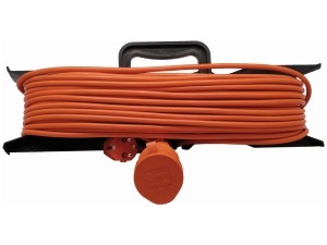 Удлинитель 1 гнезда шнур Шу/Р20м ПВС на рамке 3х075 с/з (Оранжевый) (12)