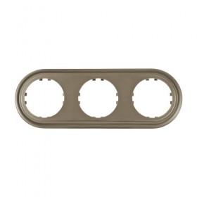Рамка 3-пост. круглая (бронза) LK Vintage-Classic (50шт.) 1кор.=200шт.