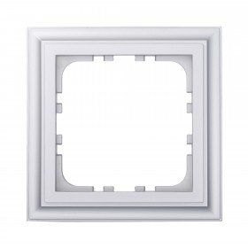 Рамка 1-постовая (серебристый металлик) LK80 CLASSIC