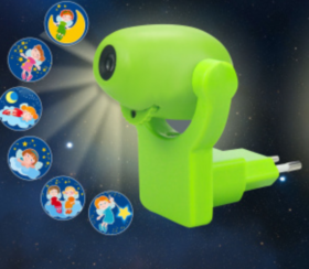 Свет-к с/д (ночник) LE LED NL-822 0,7W (Телескоп, цв. зеленый) (100)