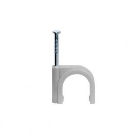 IEK СКОБА КРУГЛАЯ 12мм /100/ ДЛЯ КАБЕЛЯ