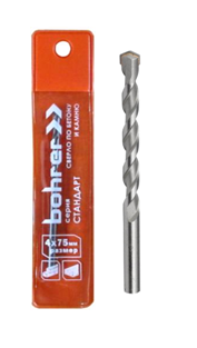 Сверло Bohrer Стандарт по бетону и камню 10х200 мм (250/50/2)