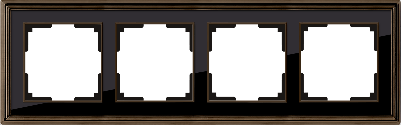 WL бронза/черный 4 рамка WL17-Frame-04