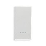 Клавиша на 1 модуль ,серебро матовое