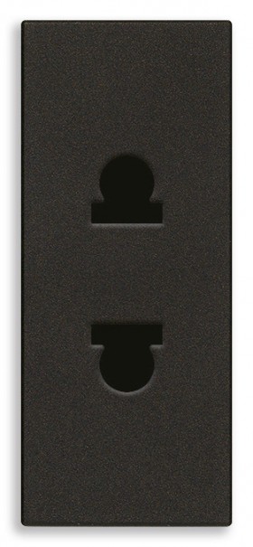 РОЗЕТКА SICURY 2P 16A USA+EU ЧЕРНАЯ