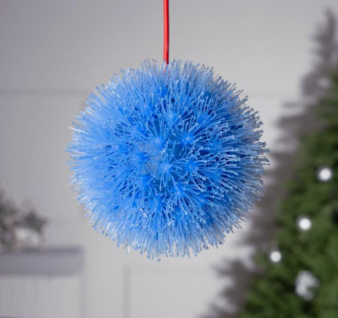 Фигура пластиковая "Ёжик" D=18 см, 220В, 100 LED, СИНИЙ   5060102