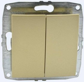 МОNО Выкл. 2 кл. Титан (12/60)