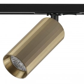 IL.0010.0009 BRONZE+BK Светильник на однофазный трек 220В. GU10. Бронза+Черный