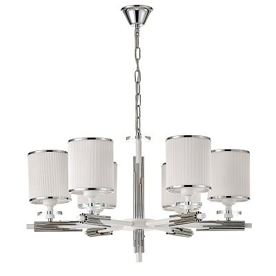 Подвесной светильник  Escada 1156/6S E27*60W Matt white/Chrome