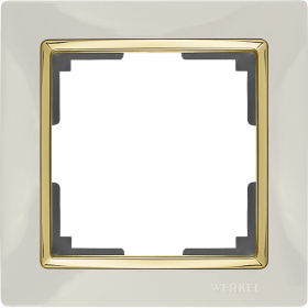 WL слоновая кость/золото 1-ая рамка WL03-Frame-01-ivory-GD