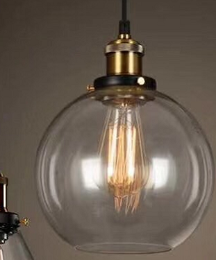 CH-005 Чашка шар G180 коричневым оттенком 200 * 180 патрон бронза