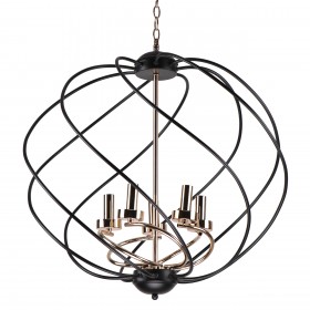 Люстра подвесная 5*60Вт E14 MD.0703-5-P BK+FGD